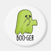Boo-ger Funny Halloween Booger Ghost Pun Magneet (Voorkant)