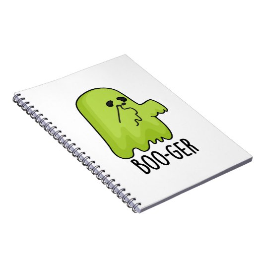 Boo-ger Funny Halloween Booger Ghost Pun Notitieboek