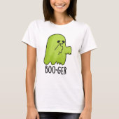 Boo-ger Funny Halloween Booger Ghost Pun T-shirt (Voorkant)
