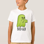 Boo-ger Funny Halloween Booger Ghost Pun T-shirt (Voorkant)