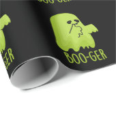 Boo-ger Grappig Halloween Booger Ghost Pun Dark BG Cadeaupapier (Rol Hoek)