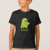 Boo-ger Grappig Halloween Booger Ghost Pun Dark BG T-shirt (Voorkant)