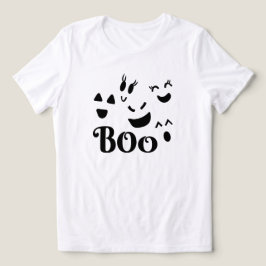 Boo Gezicht Halloween Tri-Blend Shirt