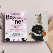 Boo Ghost 1e Verjaardag uitnodiging