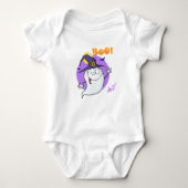 Boo Ghost Baby Creeper Romper (Voorkant)