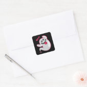 Boo Ghost Bats Spider Creepy Halloween Vierkante Sticker (Envelop)