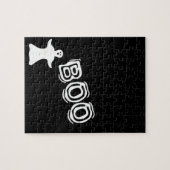 Boo Ghost Black Halloween Frustrating Legpuzzel (Horizontaal)