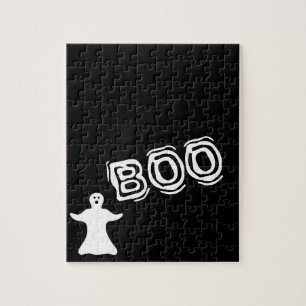 Boo Ghost Black Halloween Frustrating Legpuzzel