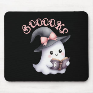 Boo Ghost Books Coquette Bow Halloween Vrouwen Sch Muismat