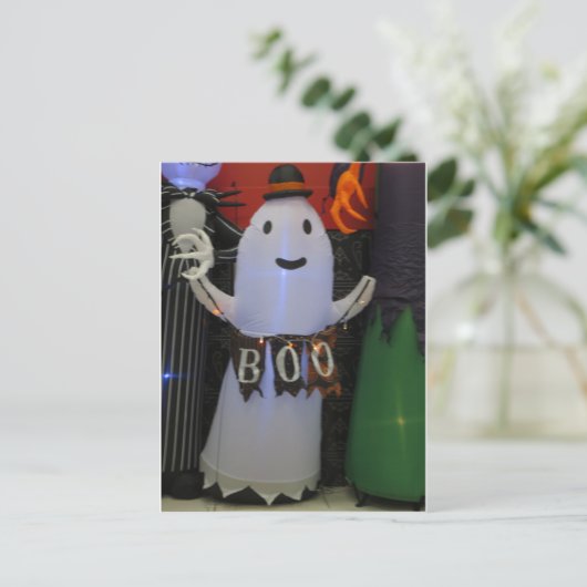Boo Ghost Briefkaart (Staand voorkant)