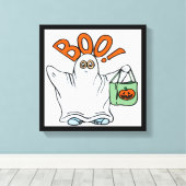 BOO! GHOST CANVAS AFDRUK (Insitu (Houten vloer))