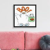 BOO! GHOST CANVAS AFDRUK (Insitu (Woonkamer))
