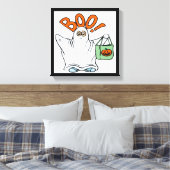 BOO! GHOST CANVAS AFDRUK (Insitu (Slaapkamer))