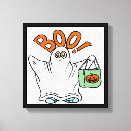BOO! GHOST CANVAS AFDRUK (Voorkant)