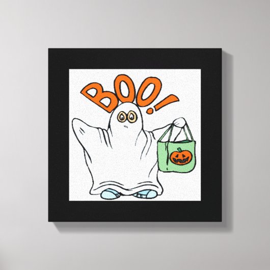 BOO! GHOST CANVAS AFDRUK (Voorkant)