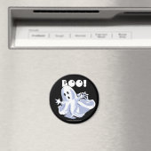 BOO! Ghost Cartoon Magnet (Insitu (Vaatwasser))