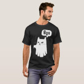 Boo Ghost Cat Disapprove Disapproval Halloween 202 T-shirt (Voorkant volledig)