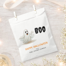 Boo Ghost Custom Family Name Happy Halloween Bedankzakje