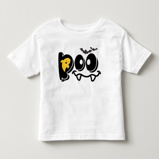 Boo Ghost Cute Kinder Shirts (Voorkant)