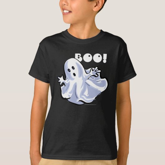 BOO! Ghost Dark T-Shirt (Voorkant)