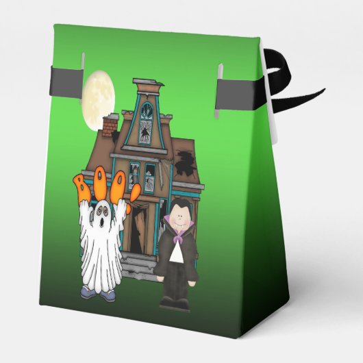 Boo Ghost Dracula Halloween Favor Box Bedankdoosjes (Achterkant)