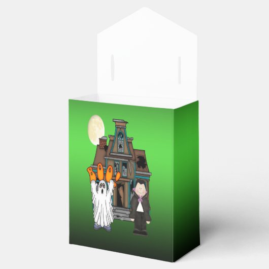 Boo Ghost Dracula Halloween Favor Box Bedankdoosjes (Geopend)