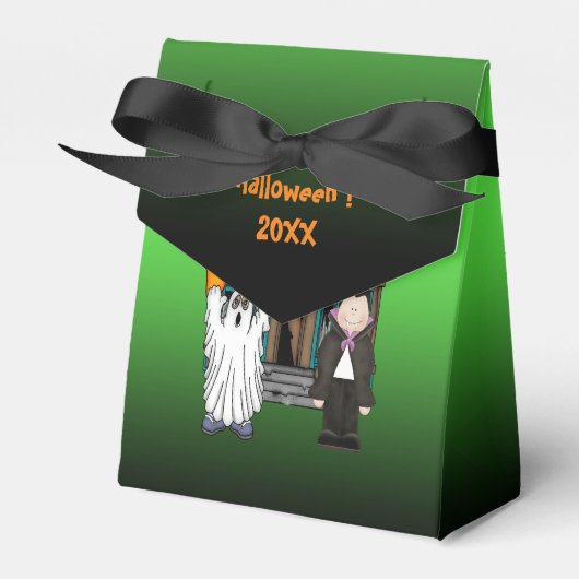 Boo Ghost Dracula Halloween Favor Box Bedankdoosjes (Voorkant Zijde)