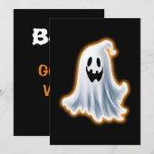 Boo Ghost Feestdagenkaart (Voorkant / Achterkant)