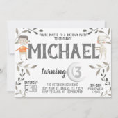 Boo Ghost Halloween Birthday Party Invitation Kaart (Achterkant)