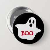 Boo Ghost Halloween Button (Voorkant /achterkant)