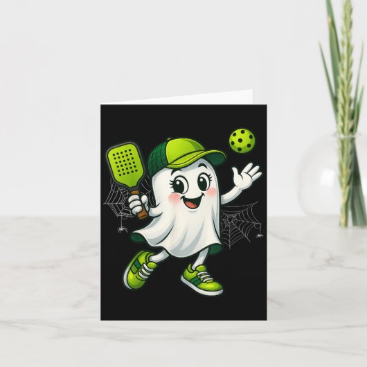 Boo Ghost Halloween Ckleball Ckle Ball Mannen vrou Kaart (Voorkant)