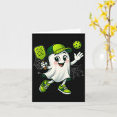 Boo Ghost Halloween Ckleball Ckle Ball Mannen vrou Kaart (Gele Bloem)