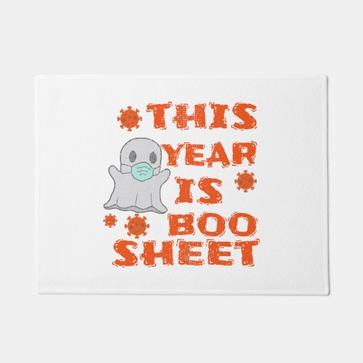 Boo Ghost Halloween Deurmat (Voorkant)