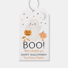 BOO Ghost Halloween Favor Treat Cadeaulabel