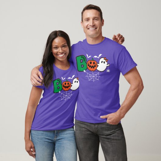 Boo Ghost Halloween kostuum enge pompoen truc of T-shirt (Unisex)