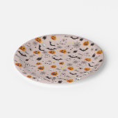 Boo Ghost Halloween Papieren Bordje (Gekanteld)