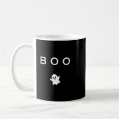 Boo Ghost Halloween Subtle Minimal Fall Funny Tric Koffiemok (Links)