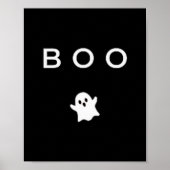 Boo Ghost Halloween Subtle Minimal Fall Funny Tric Poster (Voorkant)