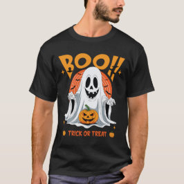 Boo! Ghost Halloween Trick or Treat T-shirt