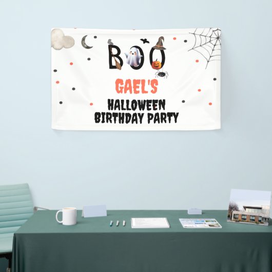Boo Ghost Halloween Verjaardagsfeest Welkom Banner (Beurs)