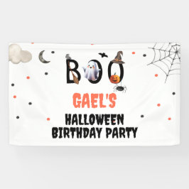 Boo Ghost Halloween Verjaardagsfeest Welkom Banner