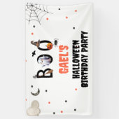 Boo Ghost Halloween Verjaardagsfeest Welkom Banner (Verticaal)
