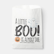 Boo Ghost Jack O'Lantern Halloween Baby shower