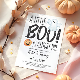 Boo Ghost Jack O'Lantern Halloween Baby shower Kaart