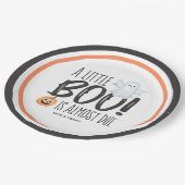 Boo Ghost Jack O'Lantern Halloween Baby shower Papieren Bordje (Gekanteld)