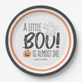 Boo Ghost Jack O'Lantern Halloween Baby shower Papieren Bordje