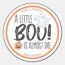 Boo Ghost Jack O'Lantern Halloween Baby Shower 