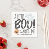 Boo Ghost Jack O'Lantern Halloween Baby shower Servet (Insitu)