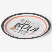 Boo Ghost Jack O'Lantern Halloween Kids Birthday Papieren Bordje (Gekanteld)