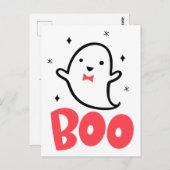 Boo Ghost, met de hand getekend kunstwerk, Briefkaart (Voorkant / Achterkant)